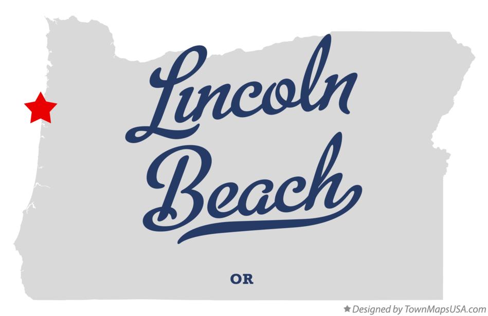 Map of Lincoln Beach, OR, Oregon