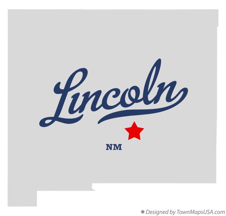 Map of Lincoln, NM, New Mexico