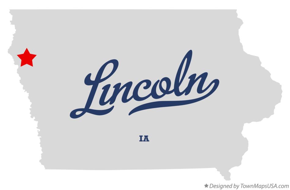 Map of Lincoln, Plymouth County, IA, Iowa