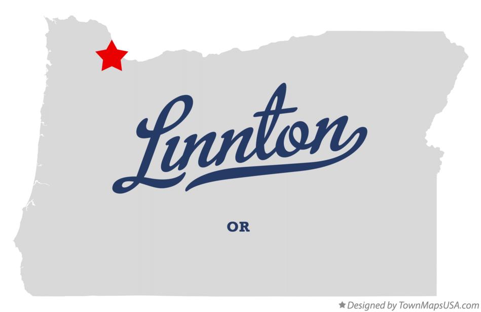 Map of Linnton, OR, Oregon