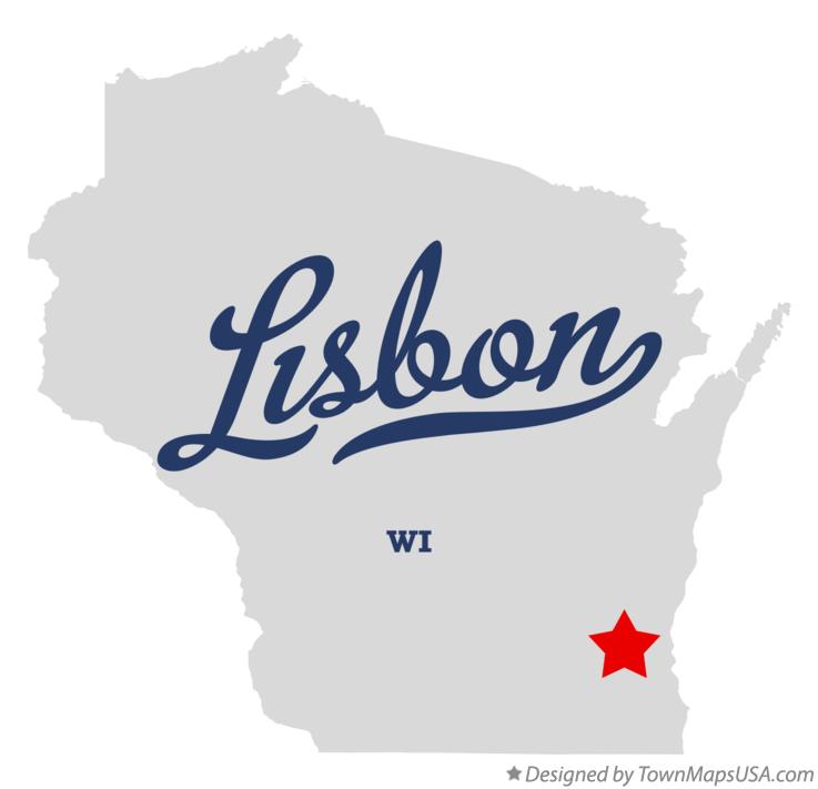 Map of Lisbon, Waukesha County, WI, Wisconsin