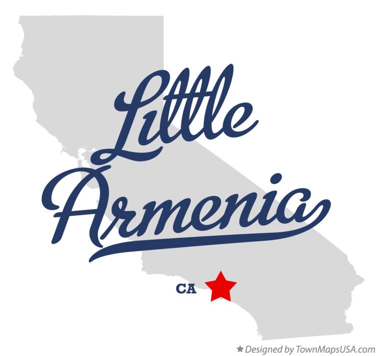 Map of Little Armenia, CA, California