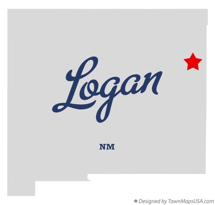 Map of Logan, NM, New Mexico