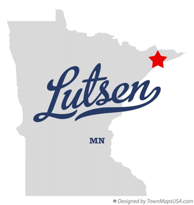 Map of Lutsen, MN, Minnesota