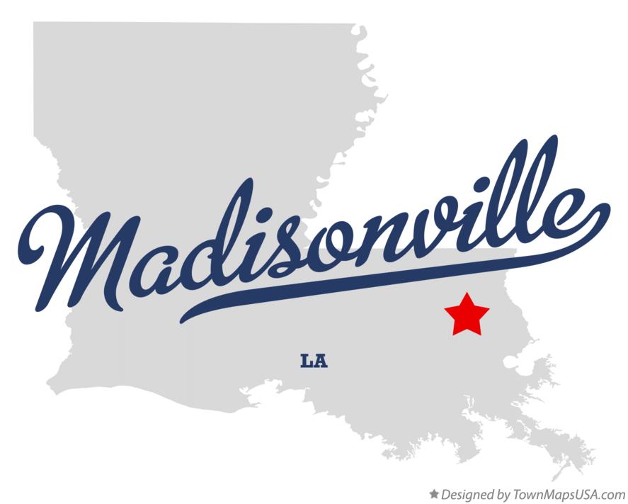 Map of Madisonville, LA, Louisiana