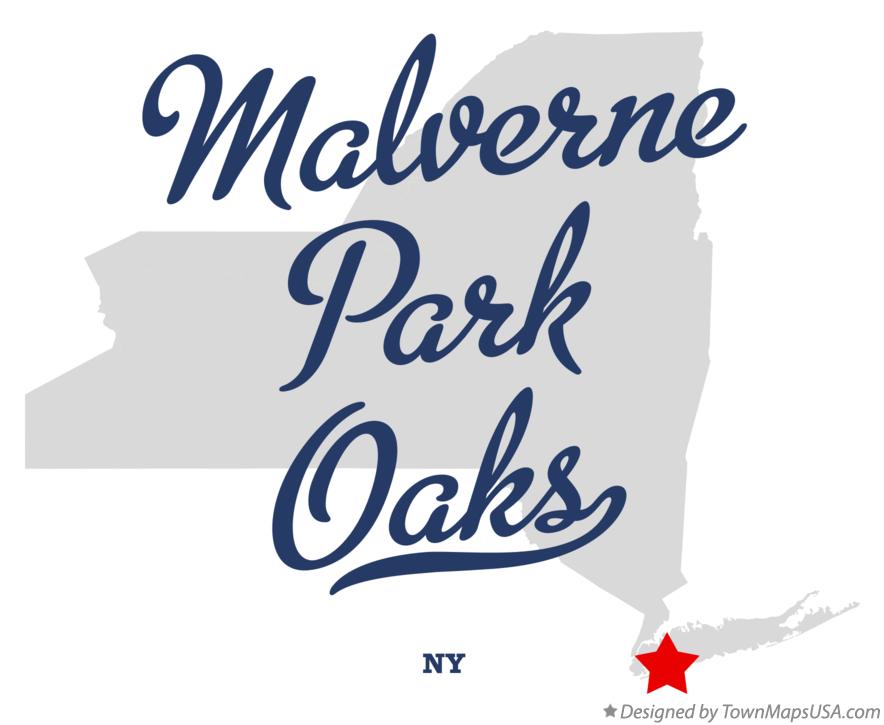 Map of Malverne Park Oaks, NY, New York