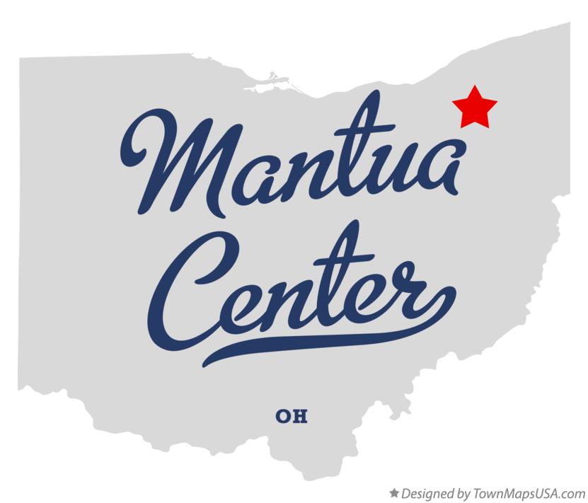 Map of Mantua Center, OH, Ohio