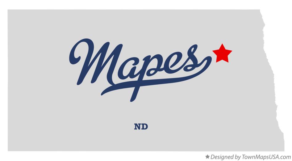 Map of Mapes, ND, North Dakota