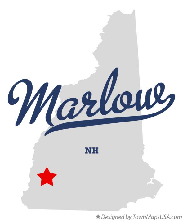 Map of Marlow, NH, New Hampshire