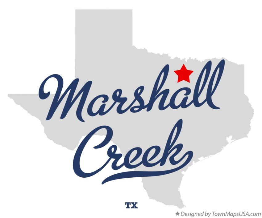 Map of Marshall Creek, TX, Texas