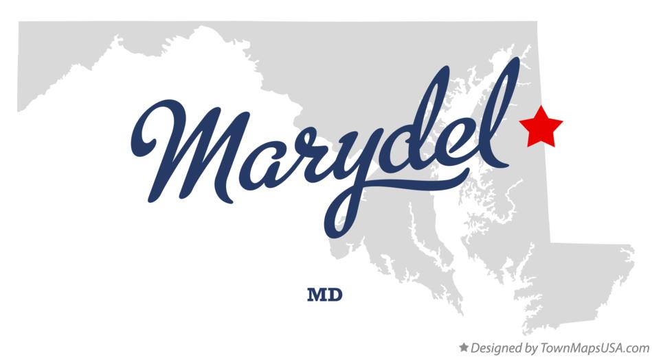 Map of Marydel, MD, Maryland