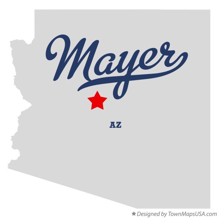 Map of Mayer, AZ, Arizona