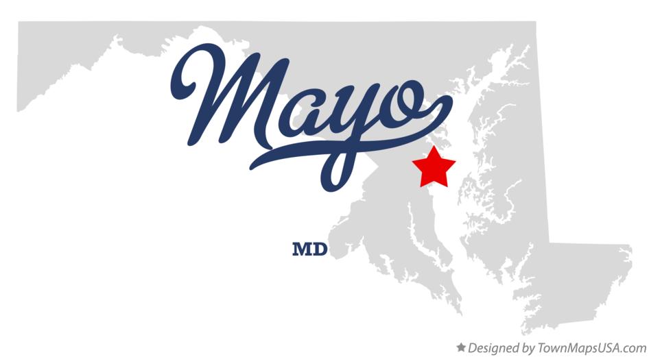 Map of Mayo, MD, Maryland