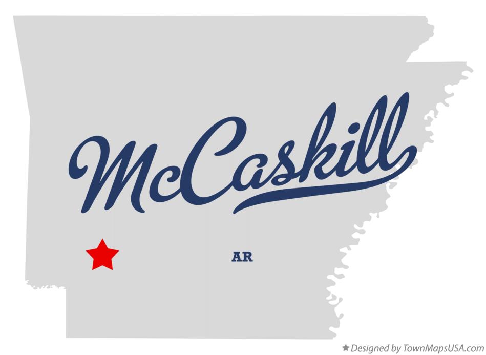 Map of McCaskill, AR, Arkansas