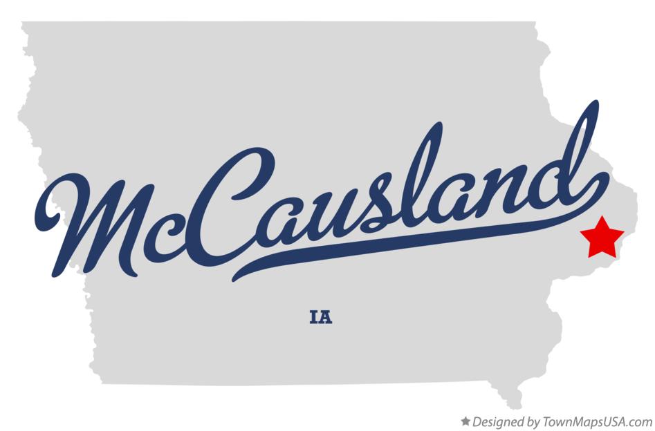 Map of McCausland, IA, Iowa