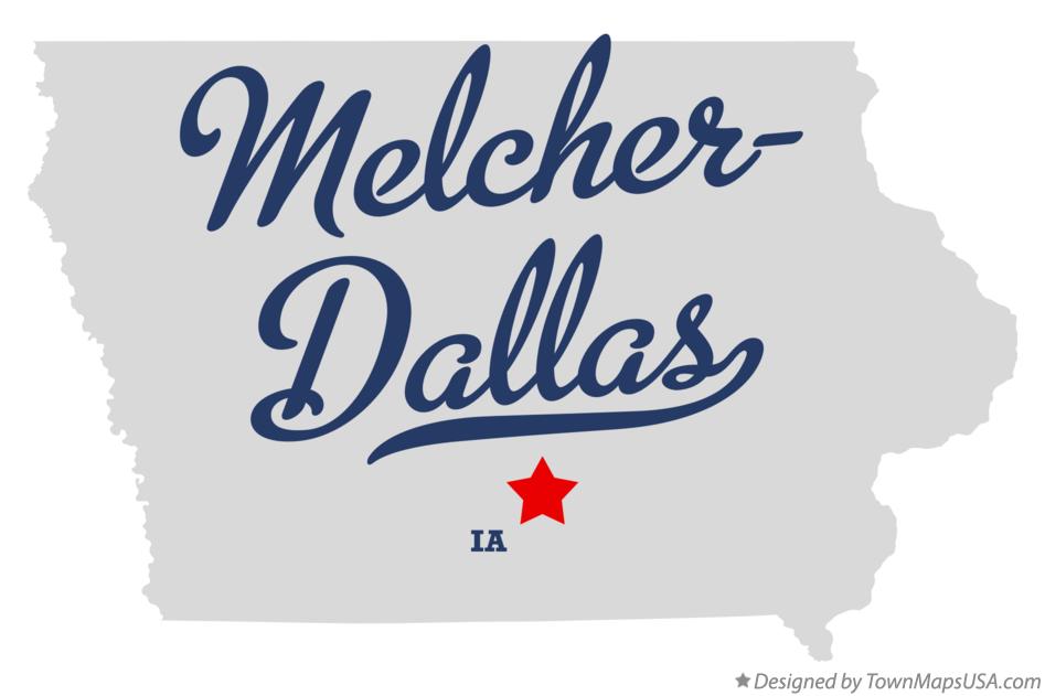 Map of MelcherDallas, IA, Iowa