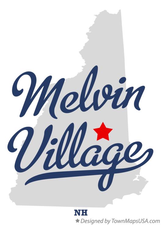 Map of Melvin Village, NH, New Hampshire