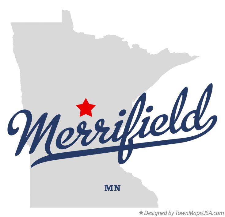 Map of Merrifield, MN, Minnesota
