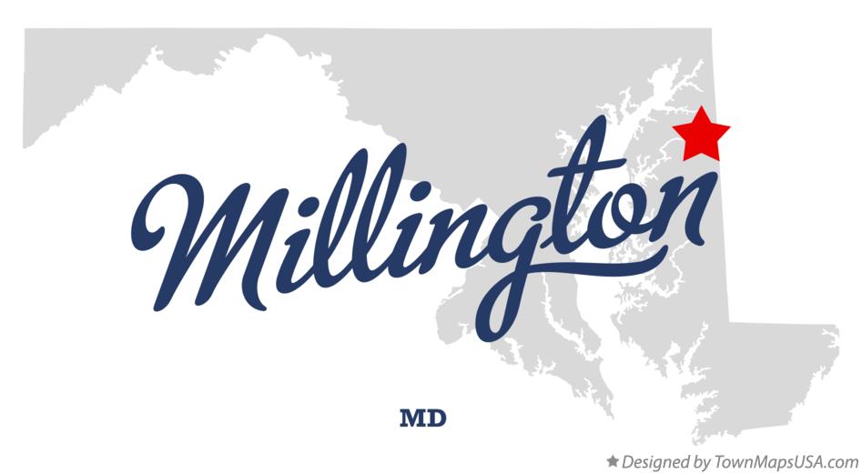 Map of Millington, MD, Maryland