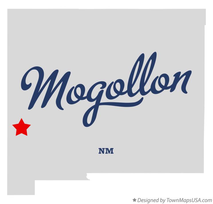 Map of Mogollon, NM, New Mexico