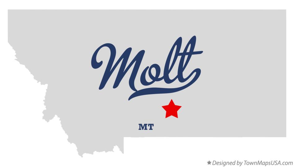 Map of Molt, MT, Montana