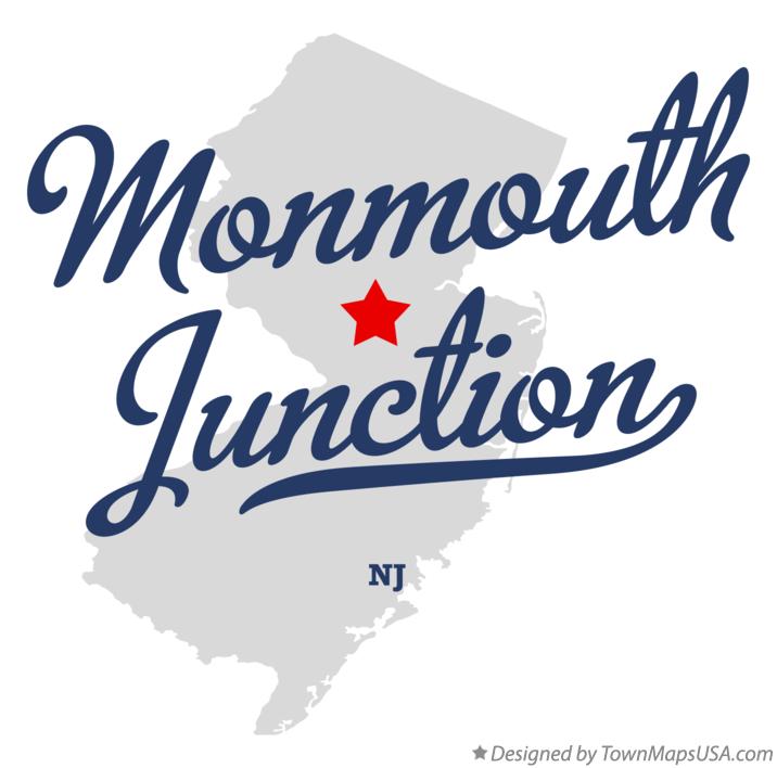 Map of Monmouth Junction, NJ, New Jersey