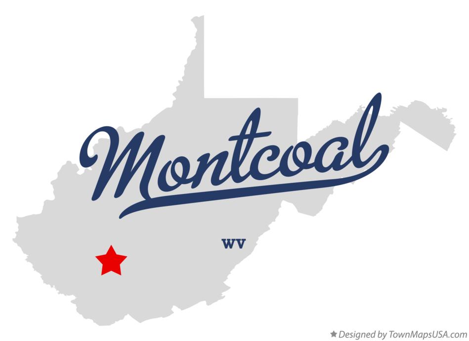 Map of Montcoal, WV, West Virginia