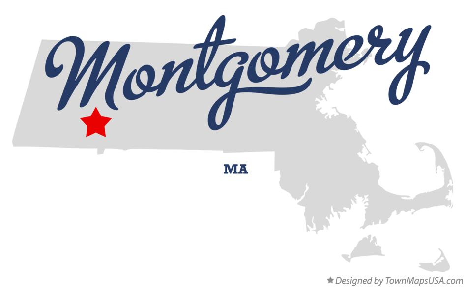 Map of Montgomery, MA, Massachusetts