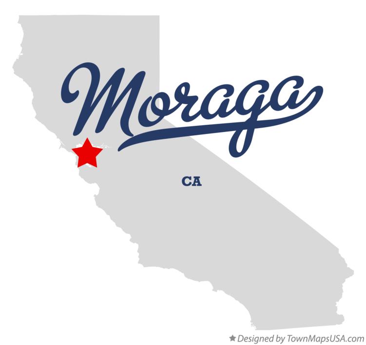 Map of Moraga, CA, California