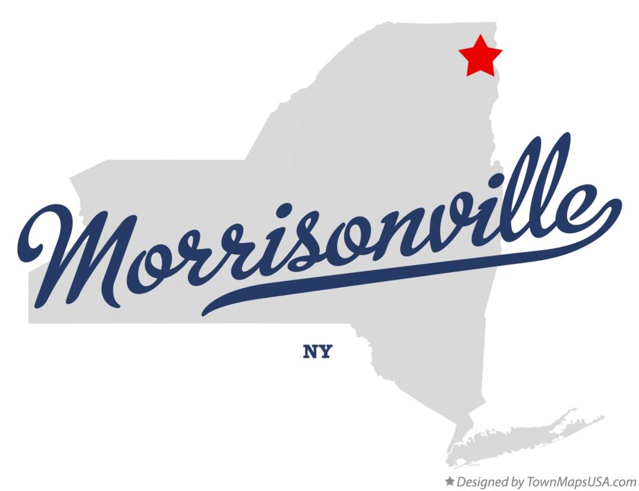 Map of Morrisonville, NY, New York