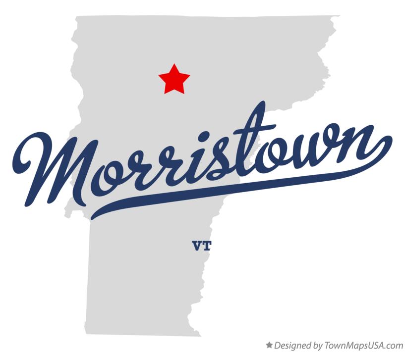 Map of Morristown, VT, Vermont
