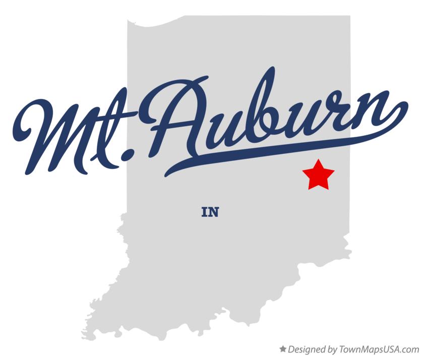 Map of Mt.Auburn, Indiana