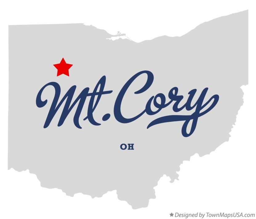 Map of Mt.Cory, OH, Ohio