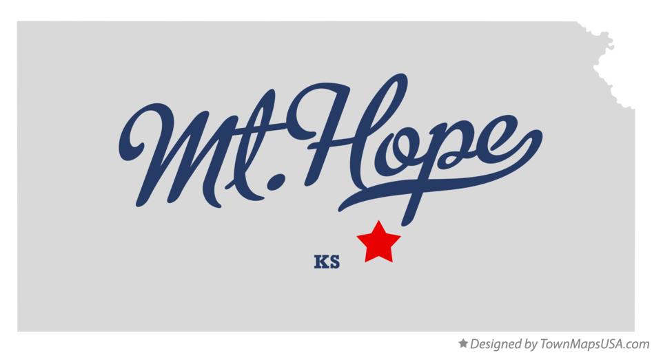 Map of Mt.Hope, KS, Kansas