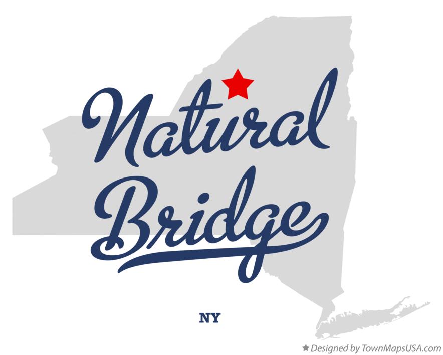 Map of Natural Bridge, NY, New York
