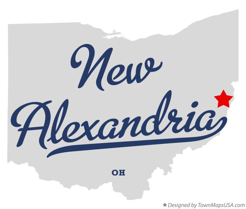 Map of New Alexandria, OH, Ohio