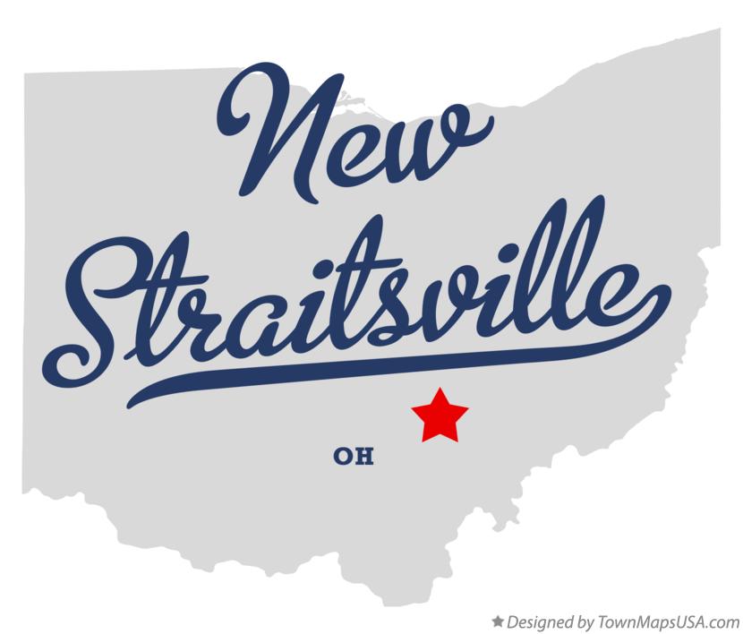 Map of New Straitsville, OH, Ohio