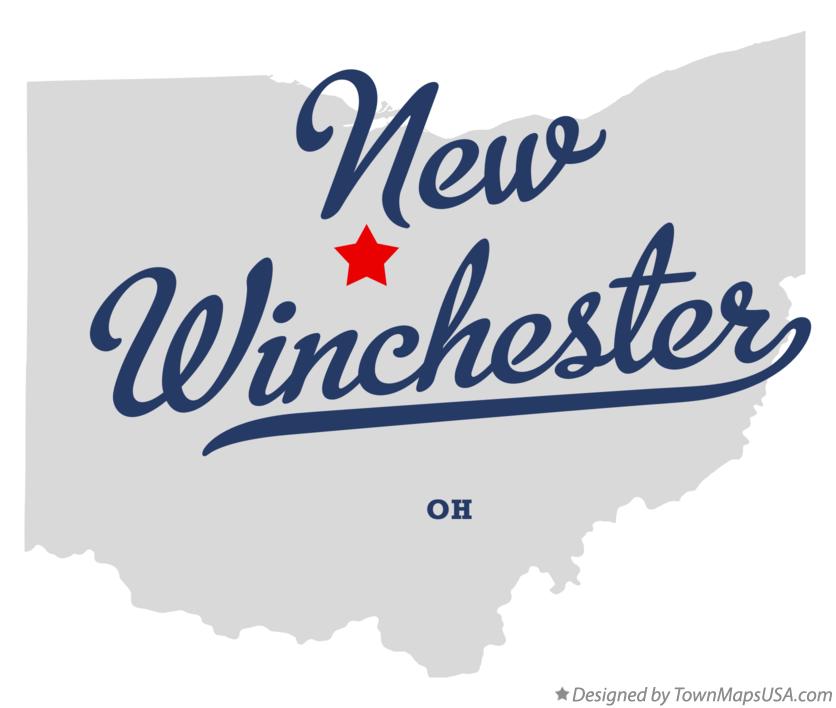 Map of New Winchester, OH, Ohio