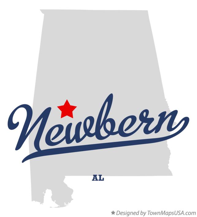 Map of Newbern, AL, Alabama