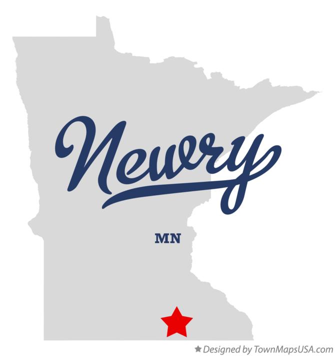 Map of Newry, MN, Minnesota