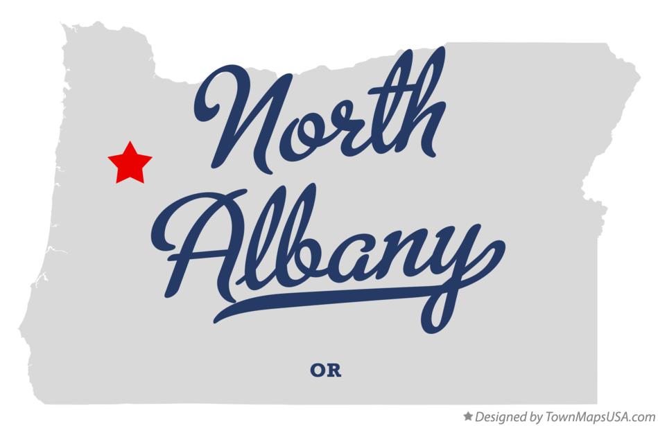 Map of North Albany, OR, Oregon