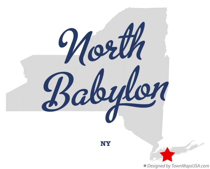 Map of North Babylon, NY