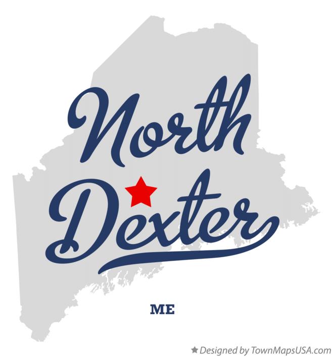 Map of North Dexter, ME, Maine