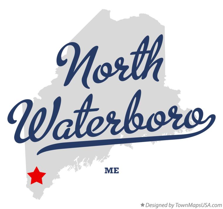 Map of North Waterboro, ME, Maine