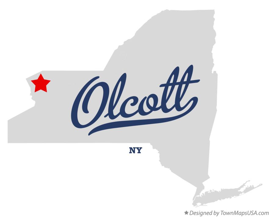 Map of Olcott, NY, New York