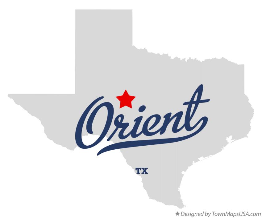 Map of Orient, TX, Texas