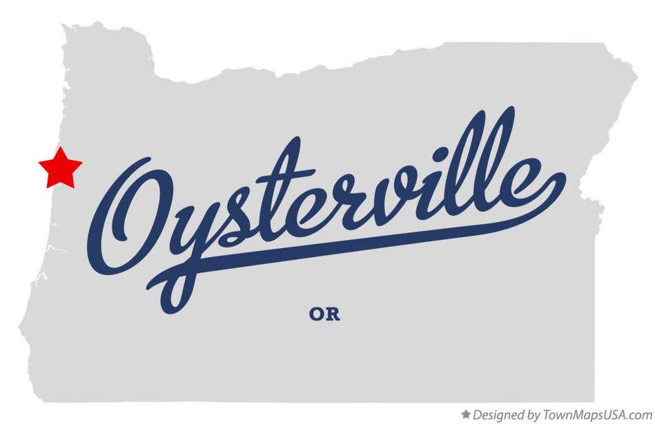 Map of Oysterville, OR, Oregon