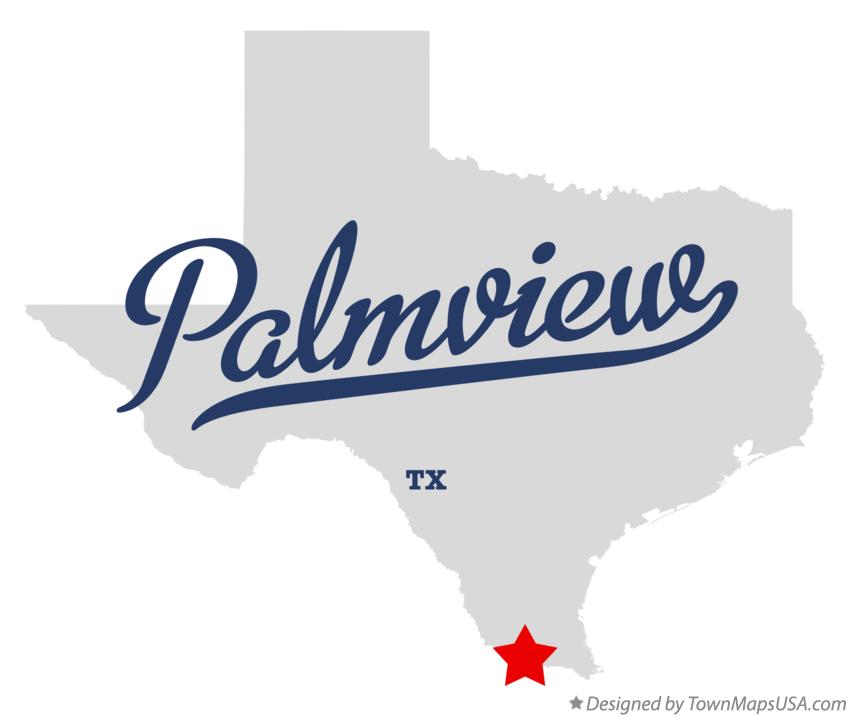 Map of Palmview, TX, Texas