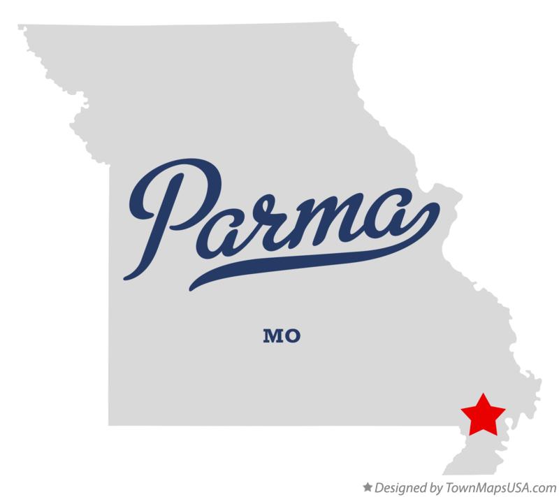 Map of Parma, MO, Missouri