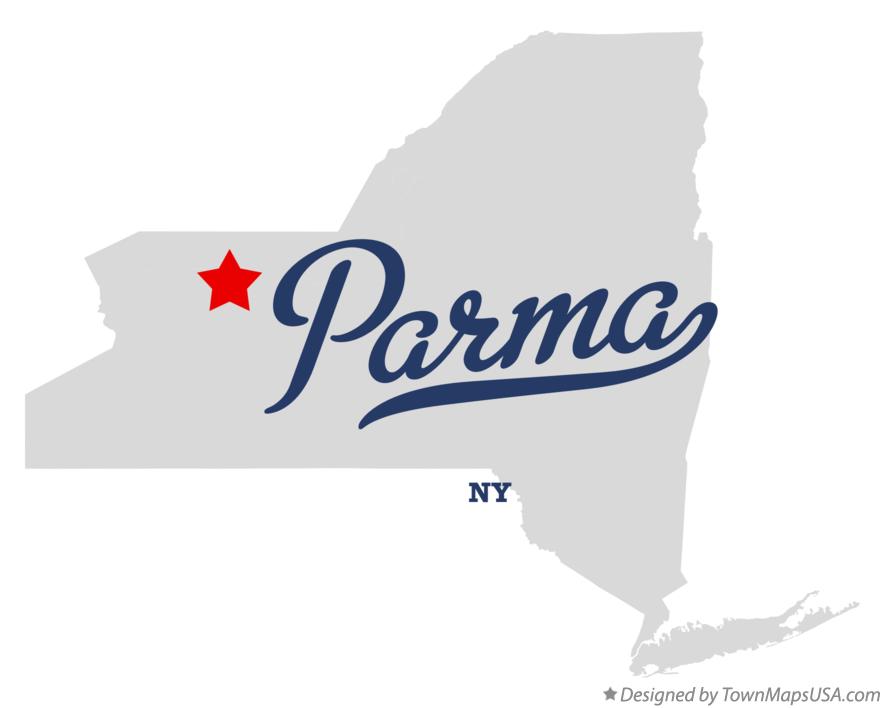 Map of Parma, NY, New York